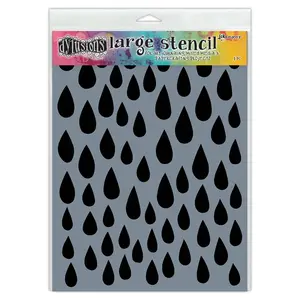 Dylusions Stencils Raindrops