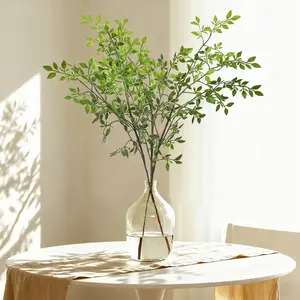 43.3 Inch Nandian Fake Plants, 2 Pcs Greenery Stems for Vase Decor, Elegant Artificial Plants Faux Branches, Eucalyptus, Office Home Decor