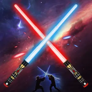 2 Pack Dark Saber Light Saber for Kids Light up Sword LED Lightsavers Inquisitor Light Up Swords for Kids Sable de Luz Sound Retractable Attachable