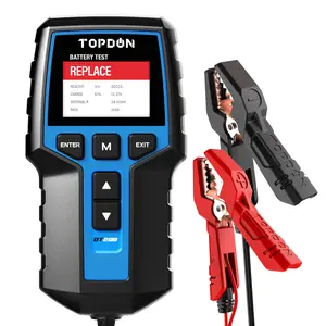 TOPDON BT200 12V Battery & 12V/24V System Tester, 2.4 Inch Color LCD Screen, Fast Accurate Testing