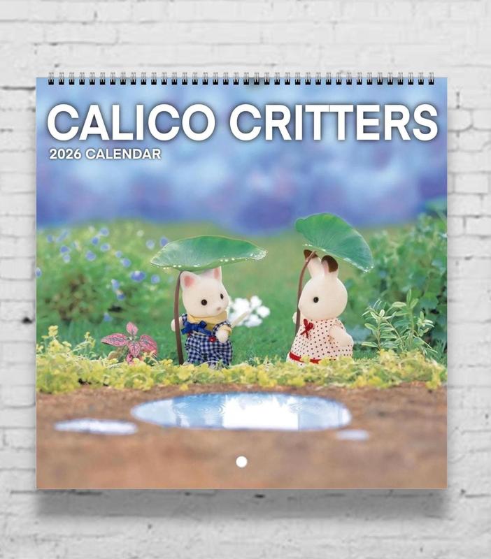 Calico Critters 2026 Calendar | 2026 Calendar | Calico Critters Keychain | Cute Wall Art | Sylvanian Families | Cute Gifts | Trinkets