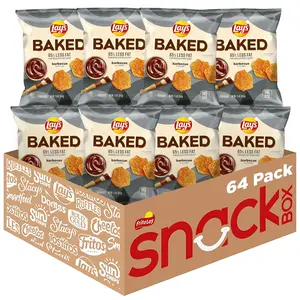 Baked, Lay's Barbecue Crisps, 1.125 Ounce (64)