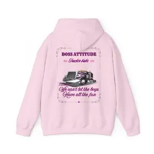 Trucker Babe- Boss Attitude Hoodie