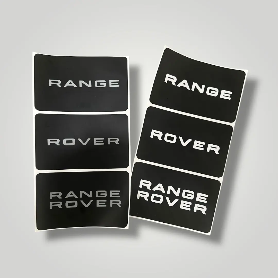 Range Rover SunVisor Warning Label Blackouts | set of 3