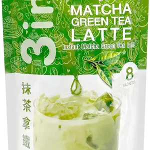 Ranong Tea, 3 in 1 Instant Matcha Green Tea Latte, net weight 160 g (Pack of 1 piece) / 8y KK