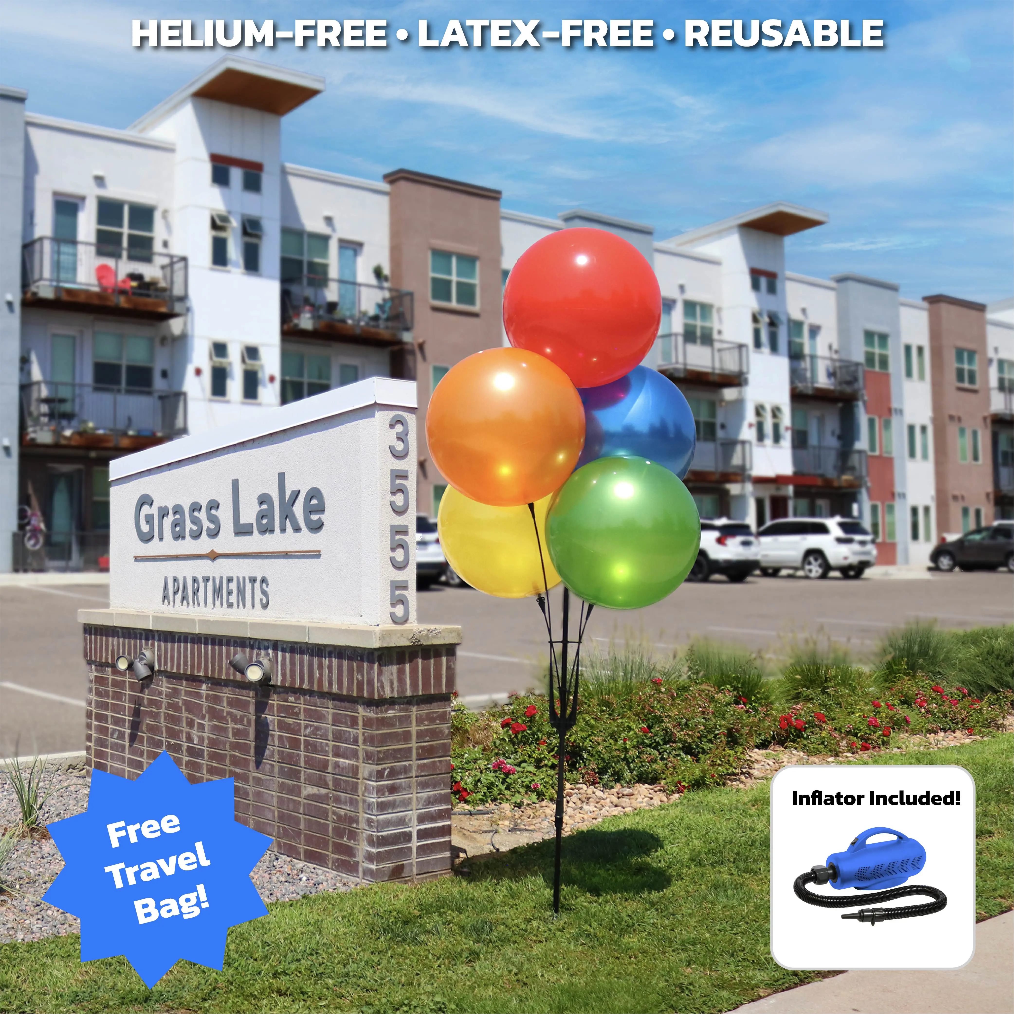 DuraBalloon® Cluster Pole Starter Kit - Inflator Included - Free Travel Bag!
