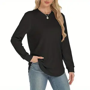 Sweatshirt for Women Long Sleeve Crewneck Sweatshirt Women Causal Loose Fit Pullover Tunic Top Fall Clothes Shirts