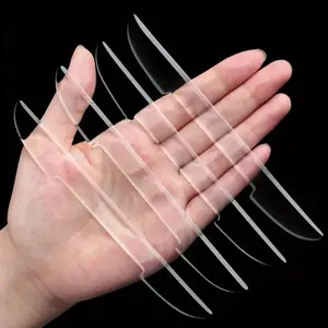 4pcs Clear Car Door Edge Protective Stickers Anti-Collision Strip Transparent Protector Sticker Invisible Protective Strips Sticker Decals