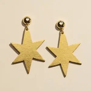 Vintage Gold Astrid Star Statement Earrings
