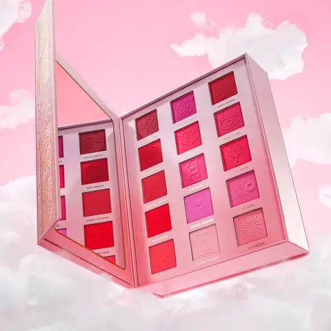 P.Louise Blushed Ever After Cosmetic Blush Palette, Smooth Silky Formula for Easy Blend & Radiant Finish