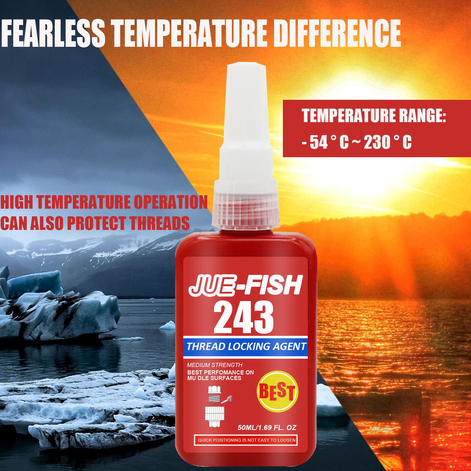 Jue-Fish Thread Sealant – Liquid PTFE Thread Locker, Anaerobic Pipe Thread Sealant, Anti-Loosening & Leak-Proof Adhesive