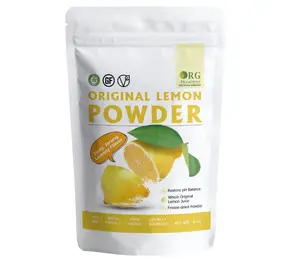 orgnisulmte Lemon Powder,Whole Lemon Juice Freeze Dried Powder Strong Lemony Flavor 8 Oz
