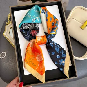 Abstract Silk Print Scarf