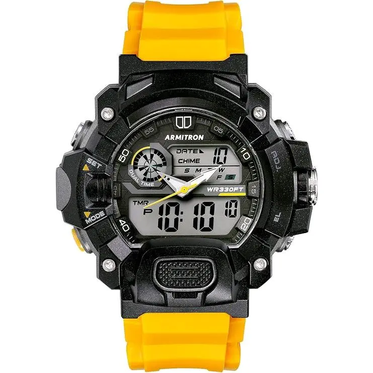 Armitron Sport Analog-Digital Chronograph Resin Mens Watch 20/5477BYLTB