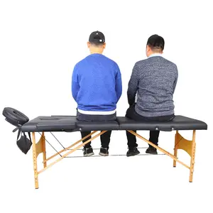 Wholesale and Direct Sales of Portable Beauty Spa Wooden Face Folding Massage Beds and Massage Tables