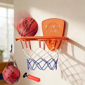 Childproof Basketball Hoop, Wall-Mounted Shooting Rack, Quiet Design, Fits Various Walls, Parent-Child Interactive Toy Gift for Kids