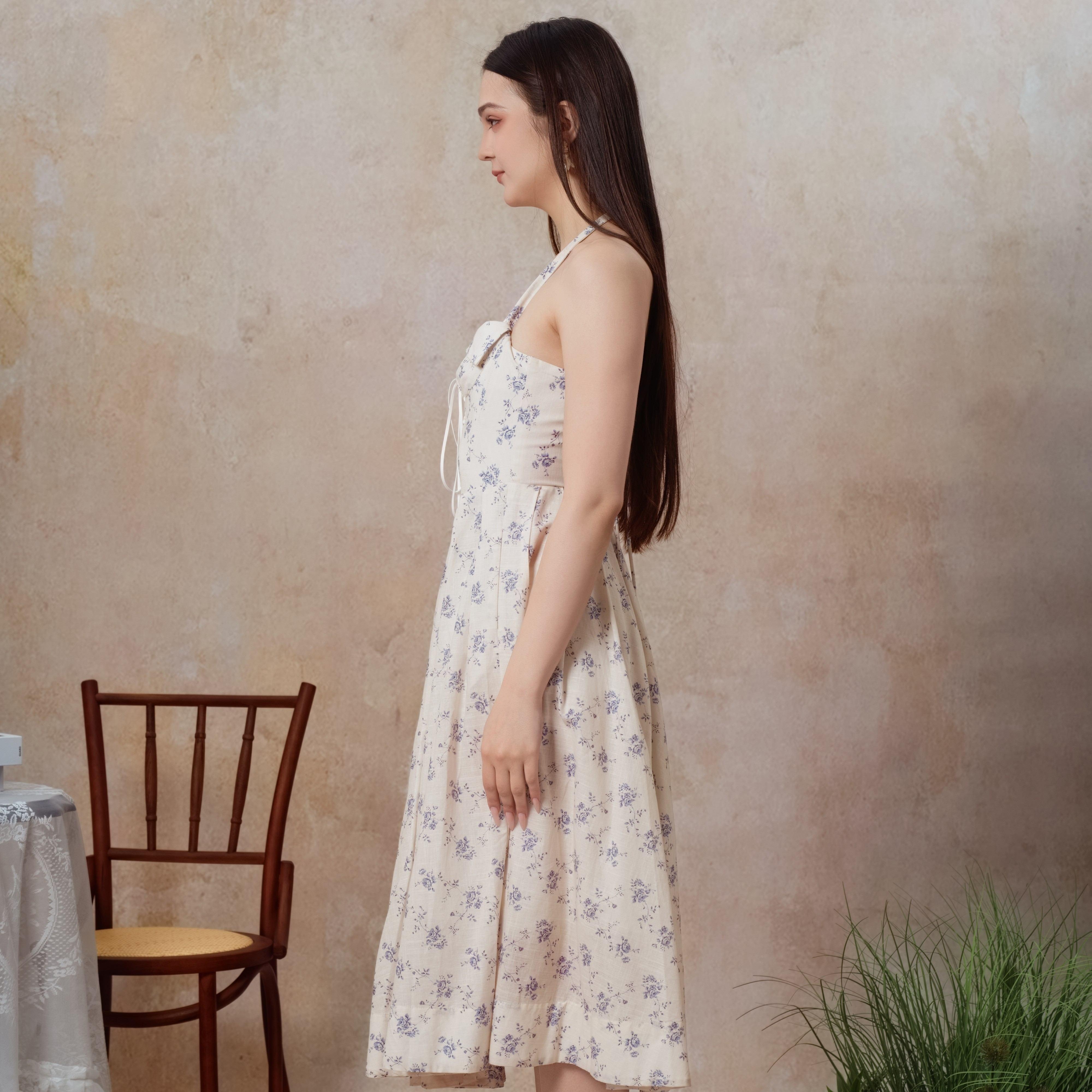 The Cobalt Dream Corset Dress-LuminaVenus  Elegant Dresses Women Beach Outfits Outfit Classy  Slim Fit Women Rehearsal Dinner Dress Bohemian White Lace Vestidos Para Fiesta  Formal Piece birthday outfit Pleated Skirt