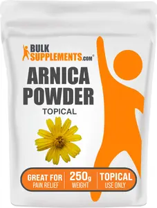 BulkSupplements Arnica Powder - Natural Remedies - Herbal - Workout - Joint Health - Skincare Powders - 250g - For Topical Use Only