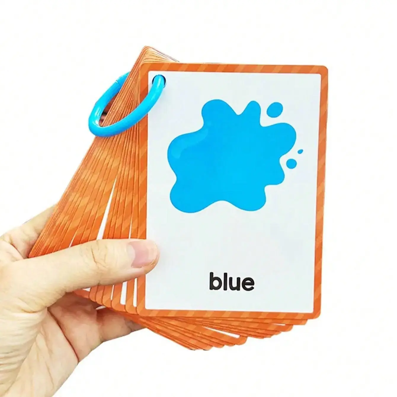 Children Color Recognition Flash Cards Emotion Word Cards Visual Stimulation Cards Educational Toy Preschool Learning Tool Learning Cards, Kids Cognitive Development, Fun and Interactive, Vocabulary Flashcards Set