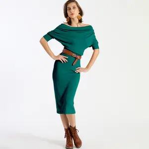 The Stress Less Dress - Forest Green