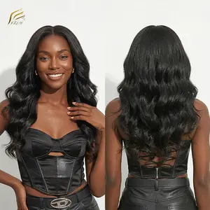 【200% Density】IFLY 13x4 HD Lace Front Wig Free Part Body Wave Wig Pre Plucked Natural Hairline 100% Human Hair 16 18 20 22 24 26 28 Inch Glueless Wig for Women Daily Use Soft Bouncy Durable Hair