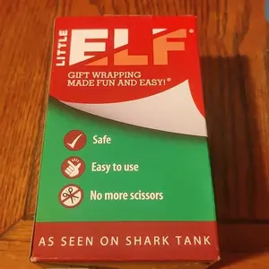 Product Review of Little Elf Gift Wrap Cutting Tool (2-Pack) - As Seen on Shark Tank - Easy and Safe Wrapping Paper Cutting Tool from C**e P** L** M**a
