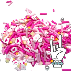 Sweet Popsicles with Jimmies Polymer Clay Pieces
