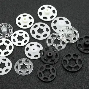 100 Pairs Nylon Button Concealed Snap Fastener Anti-exposure Snap Button Invisible Mother and Son Button Small Shirt Snap Button
