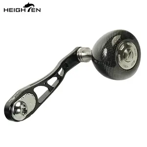 HIGHTEN Jigging Power Handle for Shimano Daiwa Saltwater Baitcasting Conventional Reel 75mm with Carbon Knob