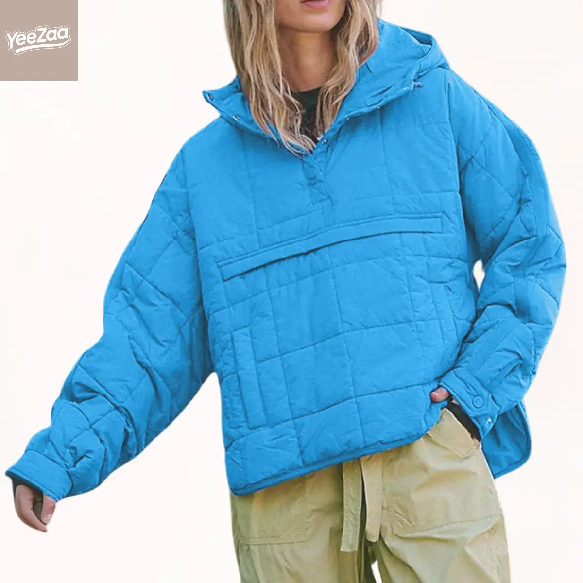 Oversized Hooded Puffer Jacket Quilted Jackets for Women YeeZaa 2025 TikTokShopHolidayHaul Christmas Lightweight Winter Warm Padded Hoodies Coat summerwins
