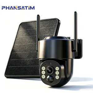 4G LTE Cellular Security Camera Outdoor, No WiFi Needed, 360° PTZ Pan-Tilt-Zoom, Color Night Vision, Two-Way Audio, Motion Alerts, TF Card & Cloud Storage for Home/Farm