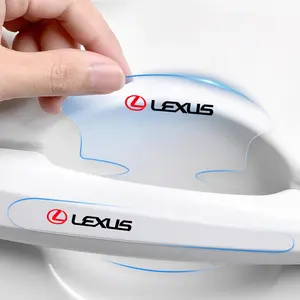 8Pcs TPU Car Door Bowl Anti-scratch Stickers Protection Decals Film Auto Decorative Accessories For Lexus F-SPORT ES RX NX LS UX LM LX GX LC RZ IS CT GS RC HS SC TX LBX IS300 RX350 LS500 LX600 NX260 CT200