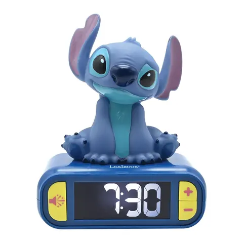 Lexibook 3d Stitch Digital Alarm Clock with Light & Sounds
