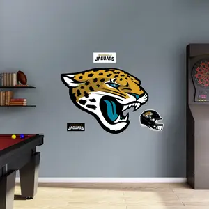 Jacksonville Jaguars - RealBig Logo Collection - Official NFL - Reusable Vinyl Wall Decals