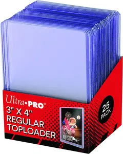 Ultra-Pro 3"x4" Regular Toploader 25-Pack Sports Repacks for Gaming Enthusiasts - Ideal for Sports Fans and Immersive Gaming Sessions
