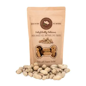 Peanuts Delicious Dog Treats Made in USA All Natural Oven Baked Biscuits