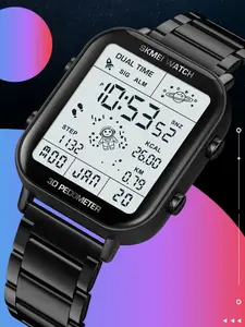 Luxury Men's Stainless Steel Watch, Luminous Waterproof Quartz Analog, Elegant Digital Multifunctional, Casual Style, Business & Leisure, Best Gift