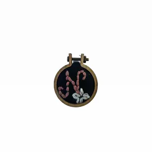 Mini Christmas Embroidery Kit – Wicked Stitchcraft 1” Hoop DIY Gift
