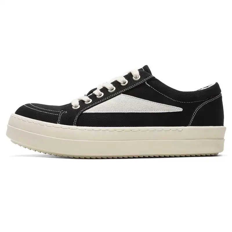 Men's thick-soled height-increasing casual canvas sneakers, fashionable