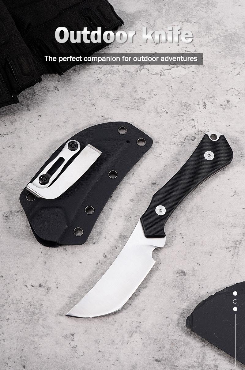 Premium Tactical Outdoor Knife, Durable EDC Tool for Camping Bushcraft