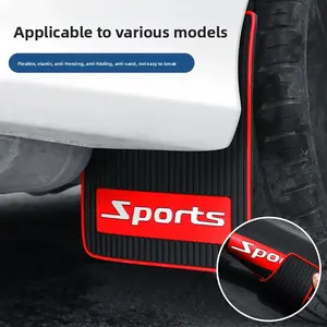 Universal Car Modification Mud Flaps for SUV Off-Road Vehicles, Truck Mud Flaps, Front and Rear Wheel Mudguards