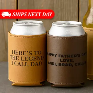 Personalized Can Cooler- 3 Lines of Custom Text Gift - Personalized Can Cooler For Him - Custom Beer Can Sleeve - Beer Can Holder - Personalized Father’s Day Gift - 12-Ounce Can Fit