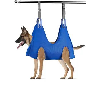 Sehao Pet Grooming for Dog Grooming Harness for Nail Trimming Pet Grooming Sling Helper Holder Pet Supplies Blue L Generic