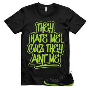 Unisex Shirt to Match Sneaker, Foamposite Volt Black Air One T Shirt Match AINT, Trending Shirts, Top T-Shirt