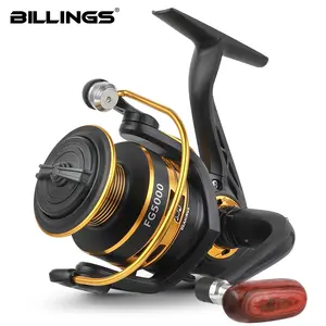 Billings FG 1000-7000 Series Spinning Rod Reel 5.2:1 Gear Ratio, 10kg/22lb Max Drag, Metal Spool Fishing Reel for Freshwater and Saltwaterfishing, Fishing Accessories, Fishing Supplies
