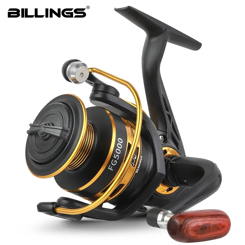 Billings FG 1000-7000 Series Spinning Rod Reel 5.2:1 Gear Ratio, 10kg/22lb Max Drag, Metal Spool Fishing Reel for Freshwater and Saltwaterfishing, Fishing Accessories, Fishing Supplies, Outdoors Reel