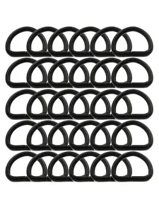 20mm Metal D-Ring, Non-Welded, 20 Pieces, Solid Pattern, All Seasons, No Ca Prop 65, Ideal for Various Applications
