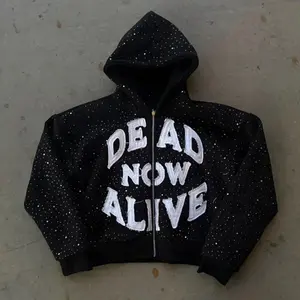 Black Rhinestone hoodie