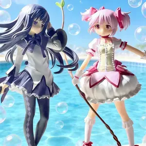 22cm Magical Girl Anime Figure Kaname Madoka Action Figure Kawaii Akemi Homura Figurine Cute Loli Collection Model Toy Gift