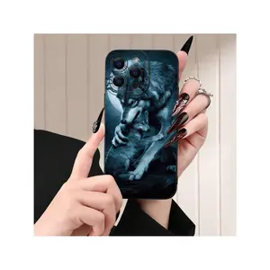 Design Featuring A Wolf Pattern,Shock-Resistant And Drop-Resistant,Suitable for iPhone17/iPhone17 air/iPhone17 pro/iPhone17 pro max/16 Pro Max/15 Pro Max/14 Pro Max/13 Pro Max/12 Pro Max/11 Pro Max , Compatible With Samsung Galaxy Series A54/A53